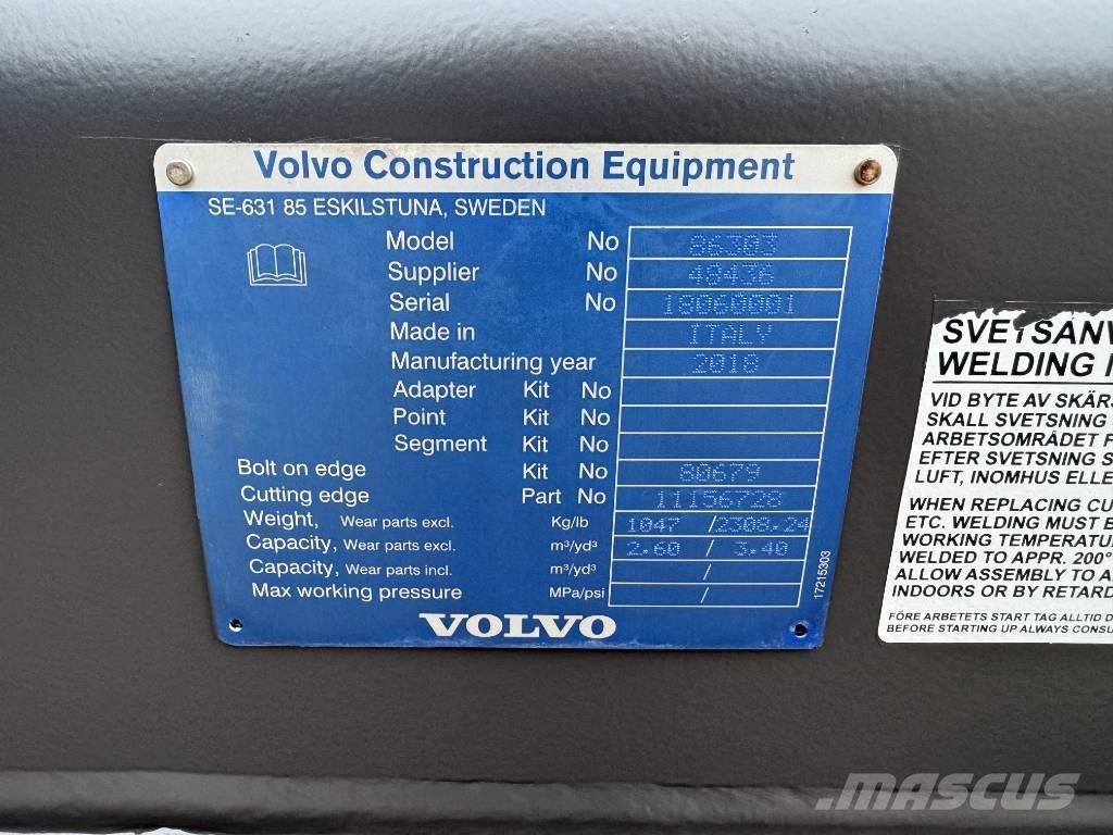 Volvo 2.6m GP Bucket Κουβάδες