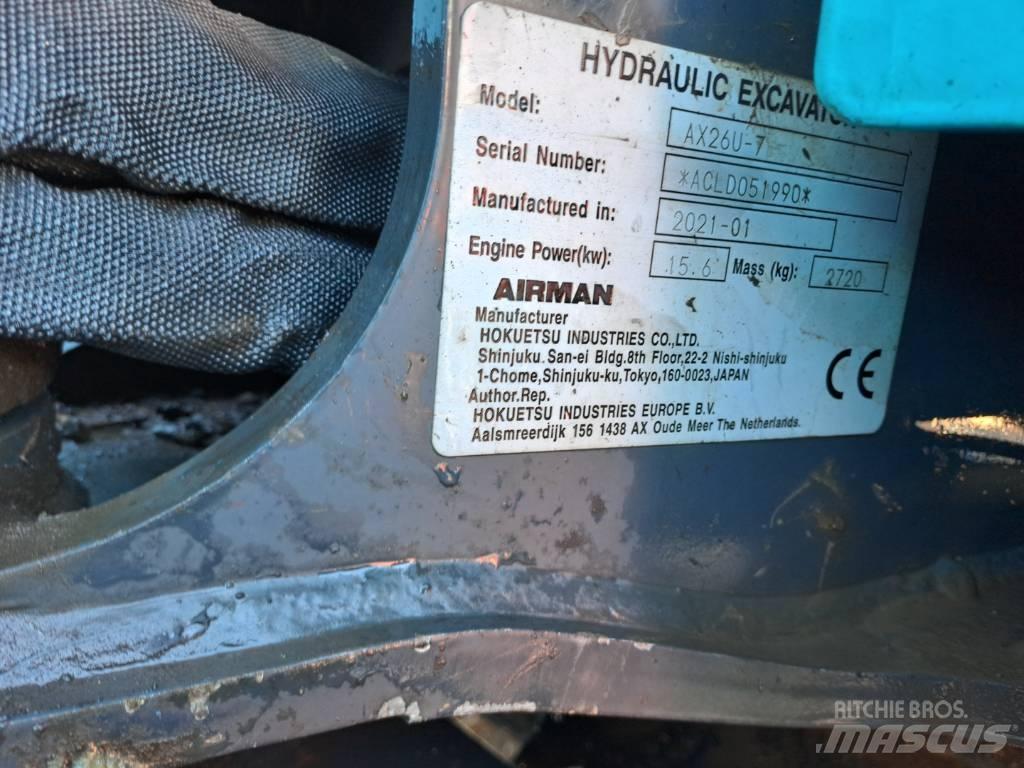 Airman AX26U Εκσκαφάκι (διαβολάκι) < 7t