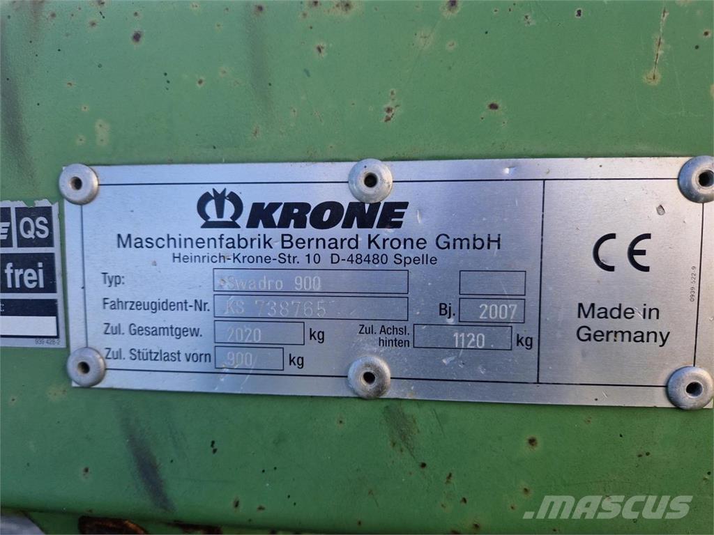 Krone Swadro 900 Αναμοχλευτήρες