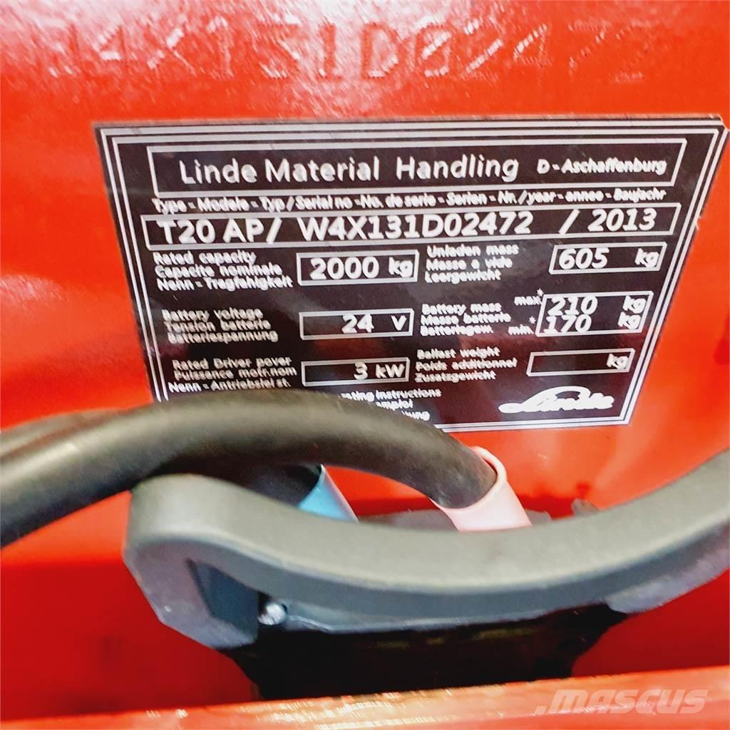 Linde T20AP kurz Χειροκίνητο περονοφόρο ανυψωτικό