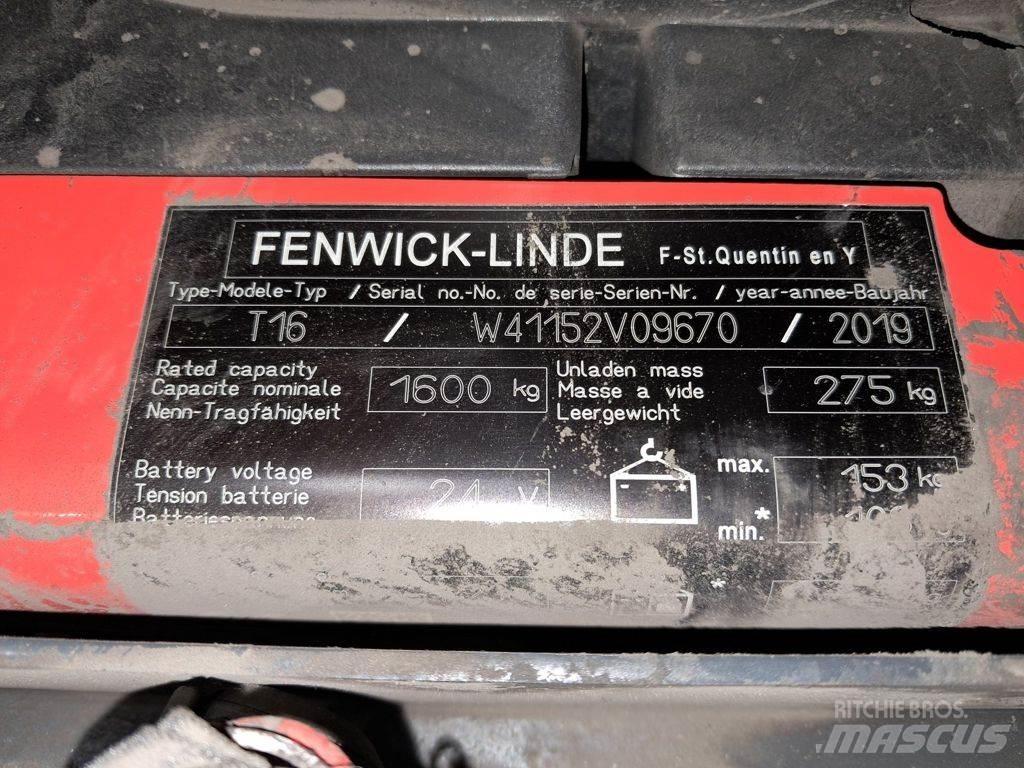 Linde T16 Χειροκίνητο περονοφόρο ανυψωτικό