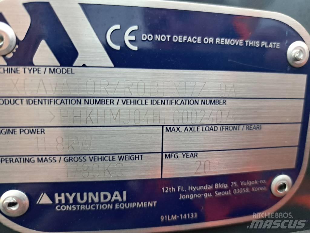 Hyundai R17Z-9AK Εκσκαφάκι (διαβολάκι) < 7t