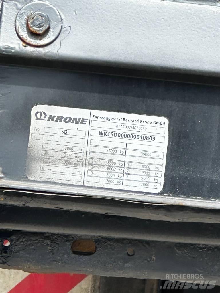 Krone SD Επίπεδες/πλευρικώς ανοιγόμενες ημιρυμούλκες