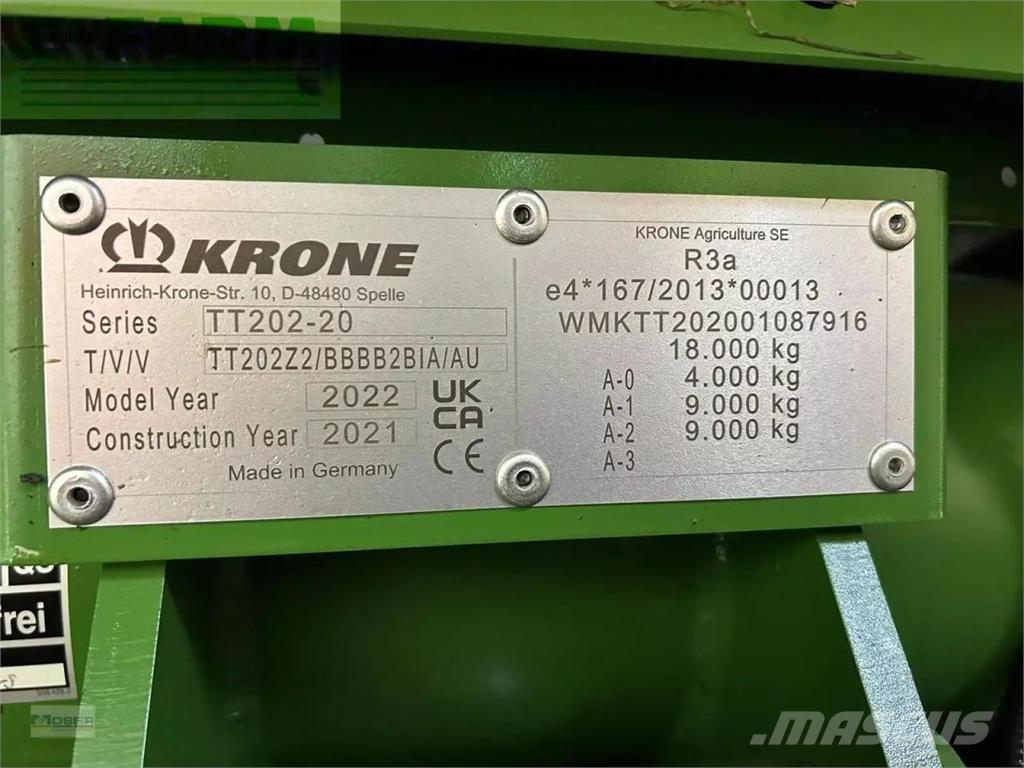 Krone mx 370 gl Άλλες ημιρυμούλκες