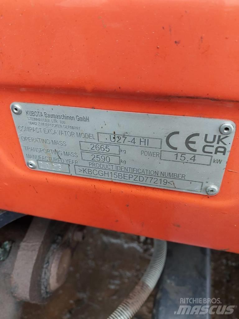 Kubota U 27-4 Εκσκαφάκι (διαβολάκι) < 7t