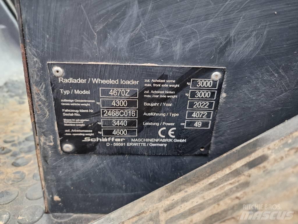 Schäffer 4670Z Φορτωτές με λάστιχα (Τροχοφόροι)
