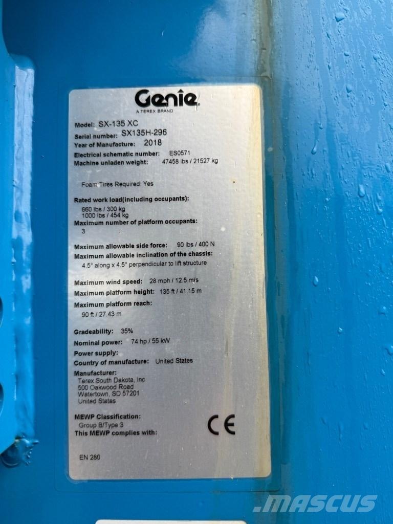 Genie SX 135 XC Ανυψωτήρες με αρθρωτό βραχίονα