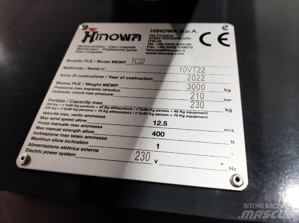 Hinowa TC 22 N Ανυψωτήρες με τηλεσκοπικό βραχίονα