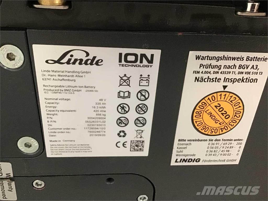 Linde E16 ION Ηλεκτρικά περονοφόρα ανυψωτικά κλαρκ