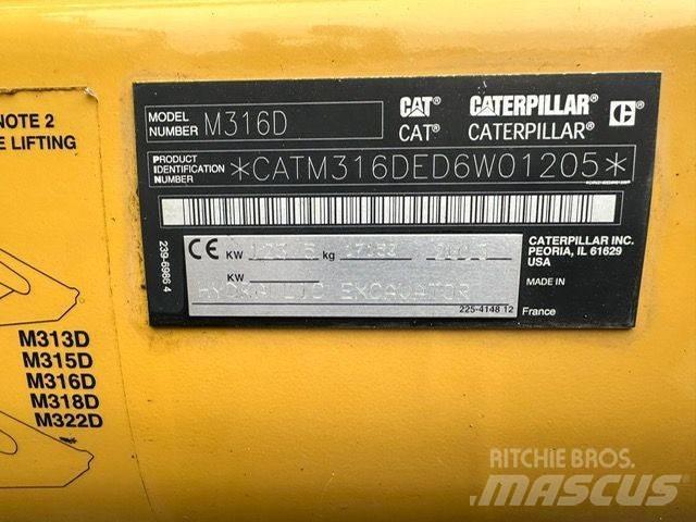 CAT CAT M316D Εκσκαφείς με τροχούς - λάστιχα