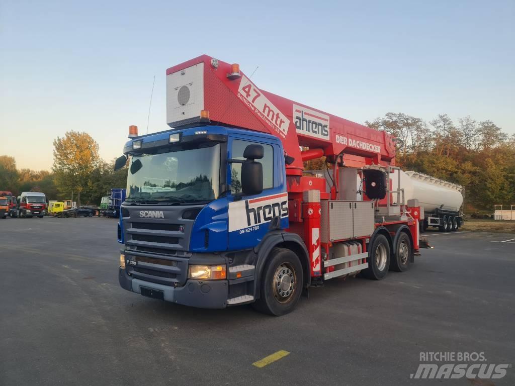 Scania P 380 Εναέριες πλατφόρμες τοποθετημένες σε φορτηγό
