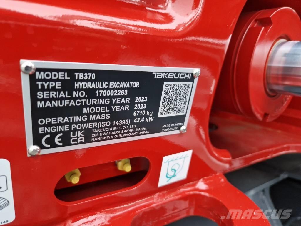 Takeuchi TB370 Εκσκαφάκι (διαβολάκι) < 7t