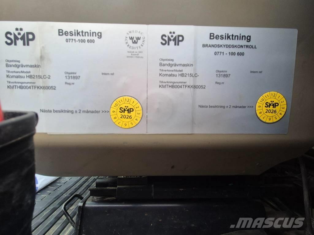 Komatsu HB215LC-2 Εκσκαφείς με ερπύστριες