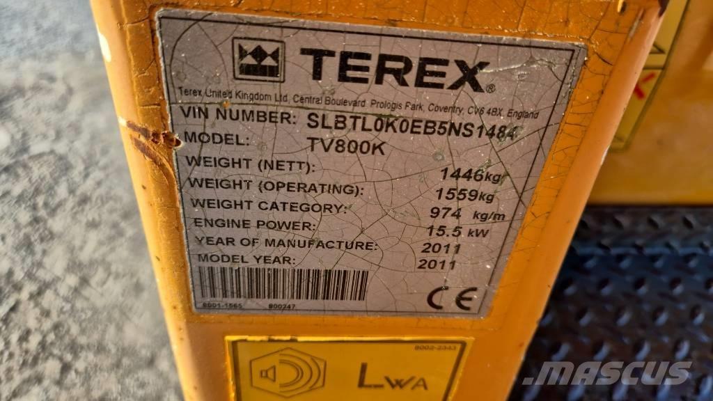 Terex TV 800 Οδοστρωτήρες διπλού κυλίνδρου