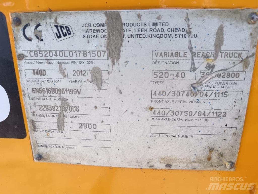 JCB 520-40 Τηλεσκοπικοί ανυψωτές