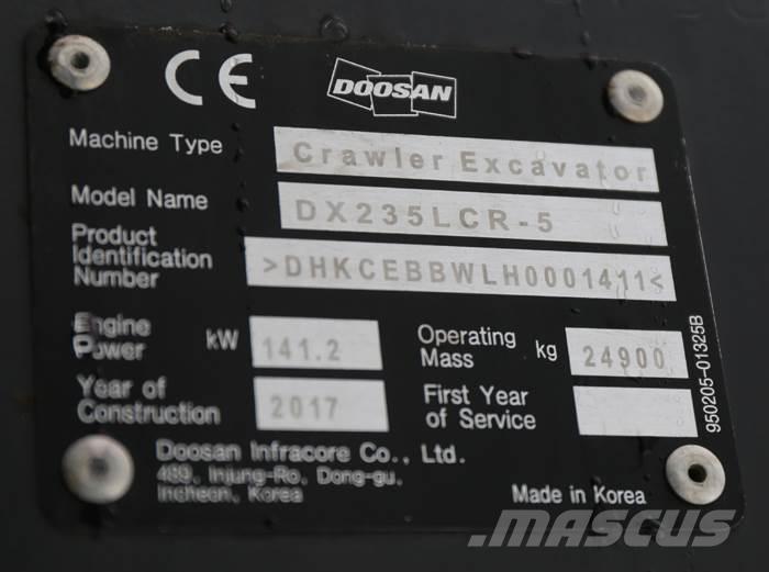 Doosan DX235LCR-5 Εκσκαφείς με ερπύστριες