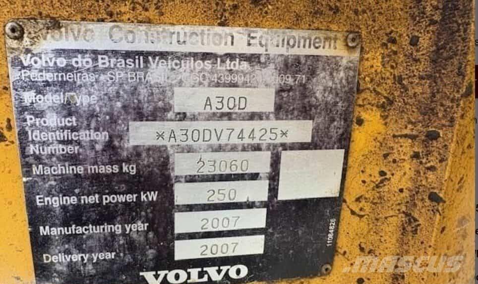 Volvo A 30 D Σπαστό Dump Truck ADT