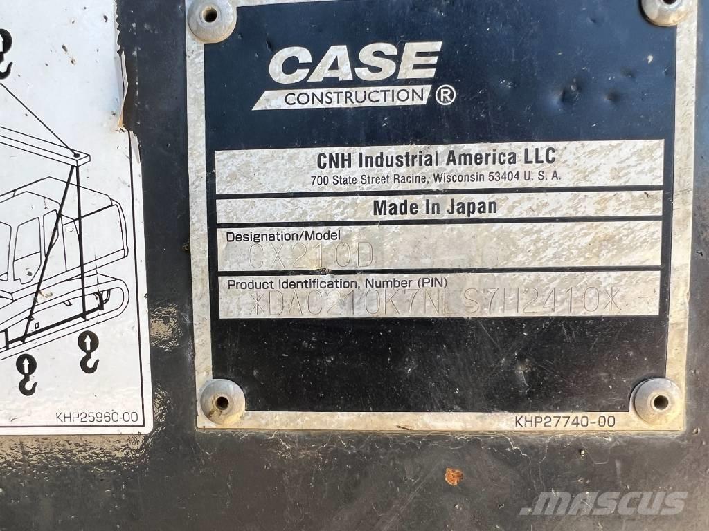 CASE CX 210 D Εκσκαφείς με ερπύστριες