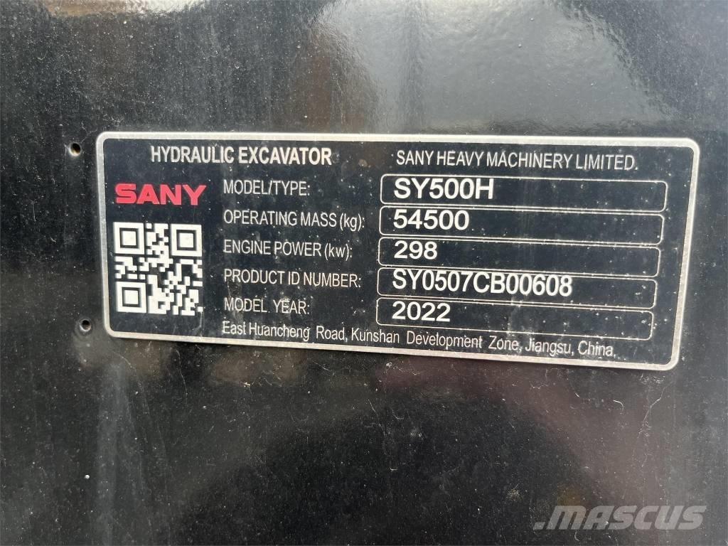 Sany SY 500 H Εκσκαφείς με ερπύστριες