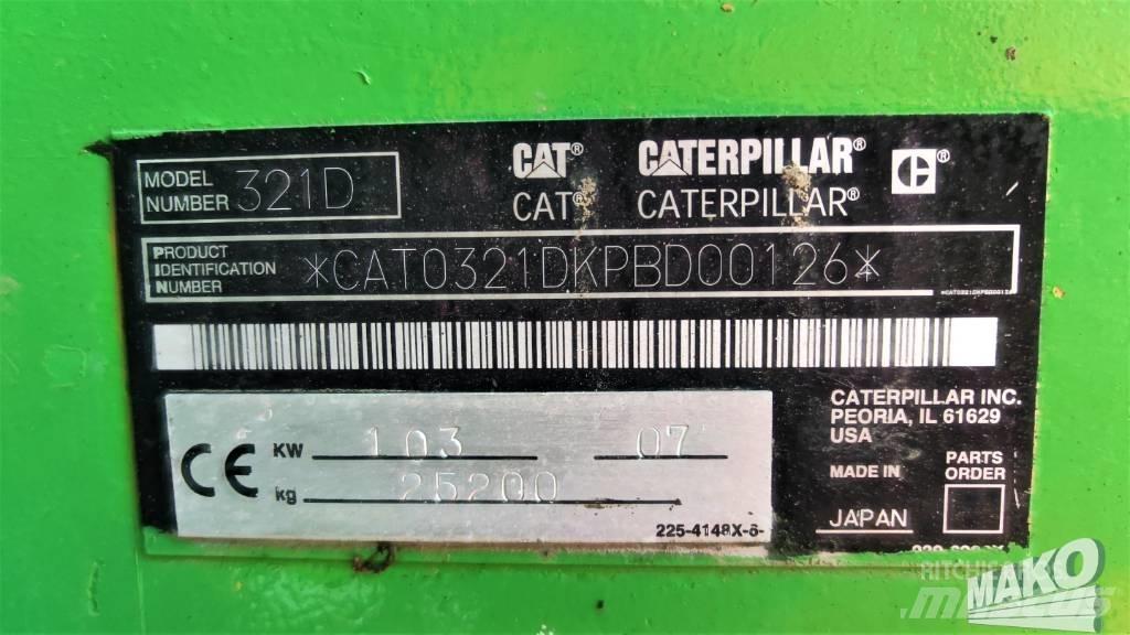 CAT 321 D Εκσκαφείς με ερπύστριες