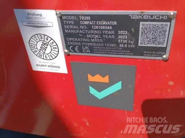 Takeuchi TB 260 Εκσκαφάκι (διαβολάκι) < 7t