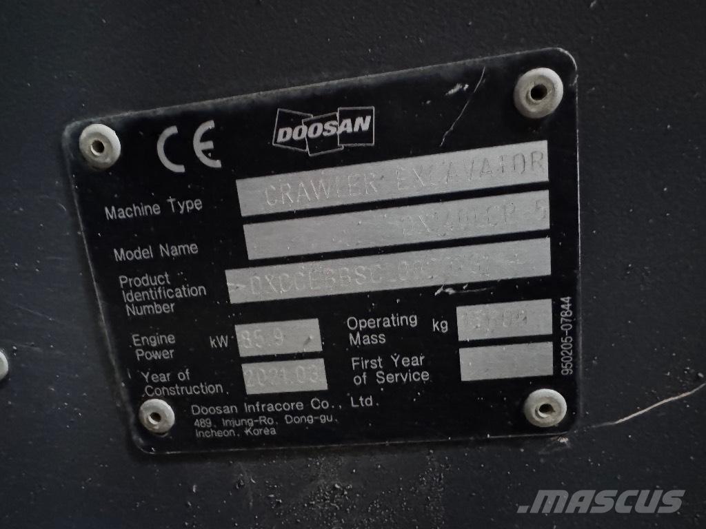 Doosan DX 140 LCR-5 Εκσκαφείς με ερπύστριες
