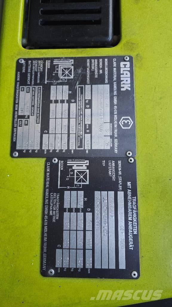 Clark TM 12 SN Ηλεκτρικά περονοφόρα ανυψωτικά κλαρκ