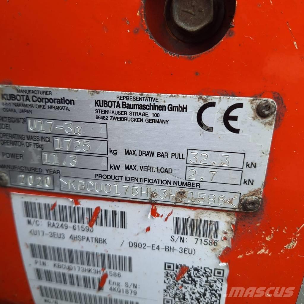 Kubota U 17-3 Εκσκαφάκι (διαβολάκι) < 7t
