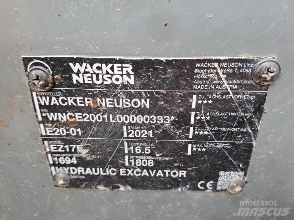 Wacker Neuson EZ17e Εκσκαφείς με ερπύστριες