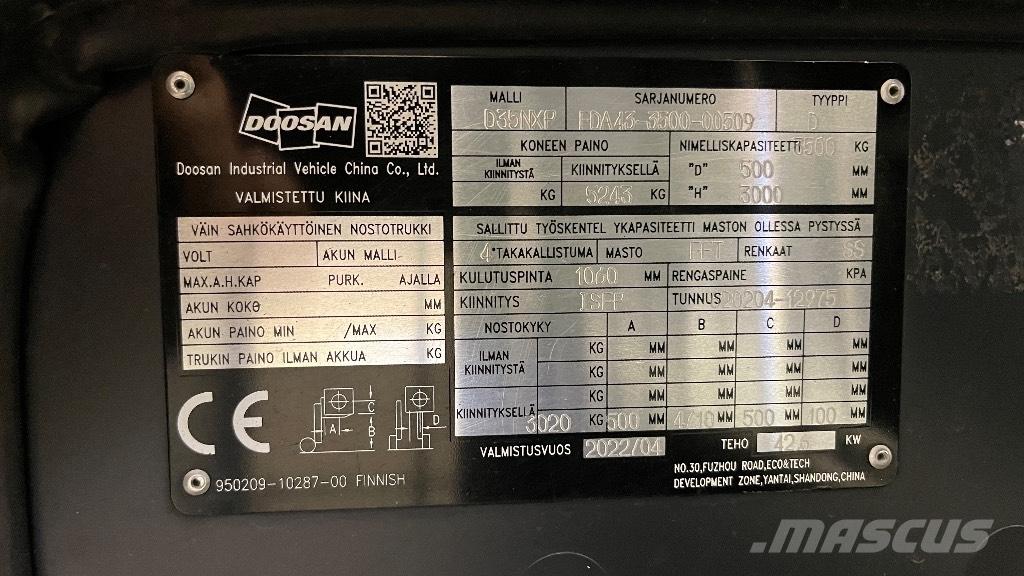 Doosan D35NXP Πετρελαιοκίνητα Κλαρκ