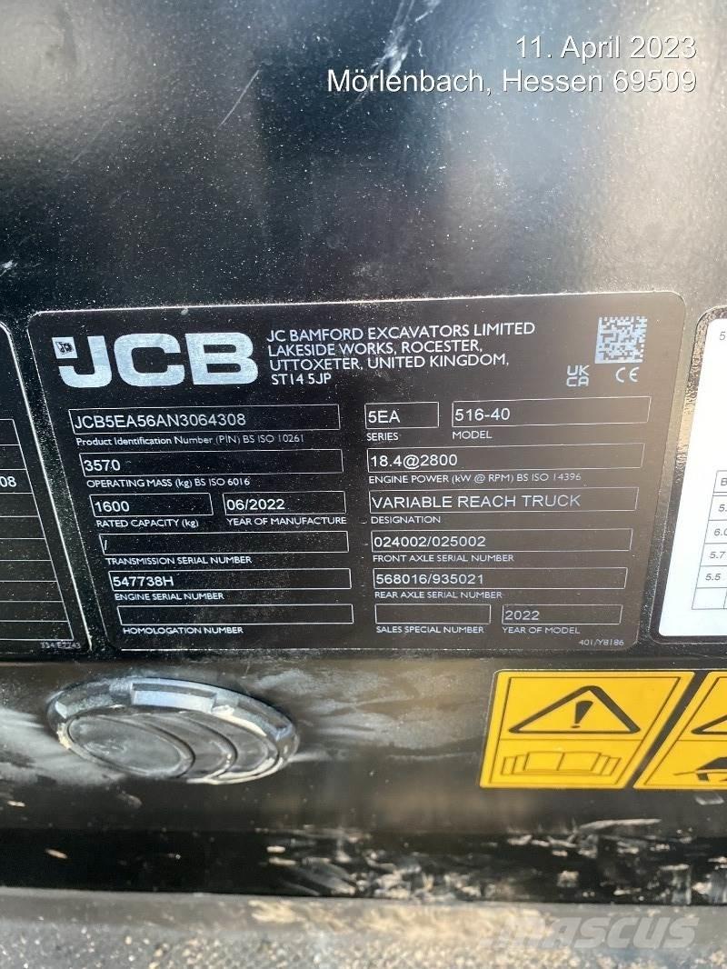 JCB 516-40 Τηλεσκοπικοί ανυψωτές