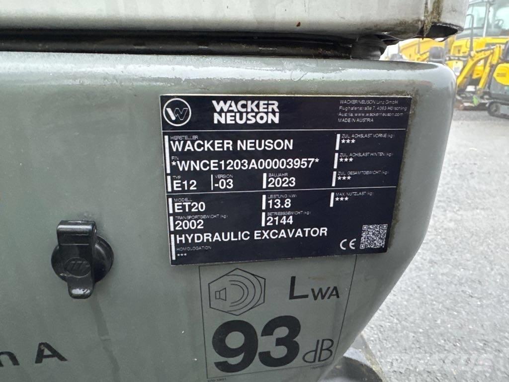 Wacker Neuson ET20 Εκσκαφείς με ερπύστριες