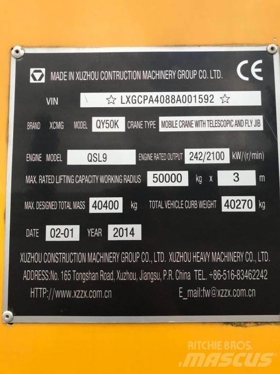 XCMG QY50K UNUSED Γερανοί παντός εδάφους