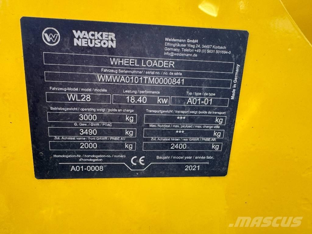 Wacker Neuson WL28 Φορτωτές με λάστιχα (Τροχοφόροι)