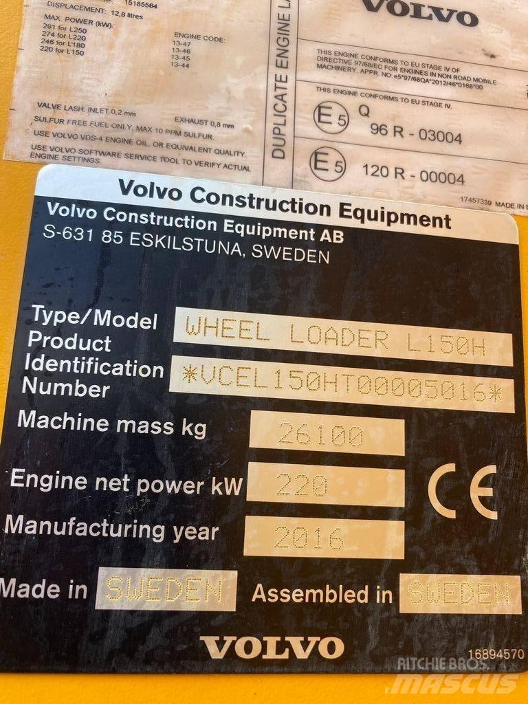 Volvo L 150 H Φορτωτές με λάστιχα (Τροχοφόροι)