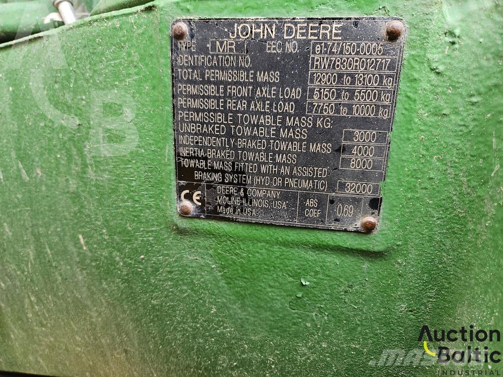 John Deere 7830 Τρακτέρ