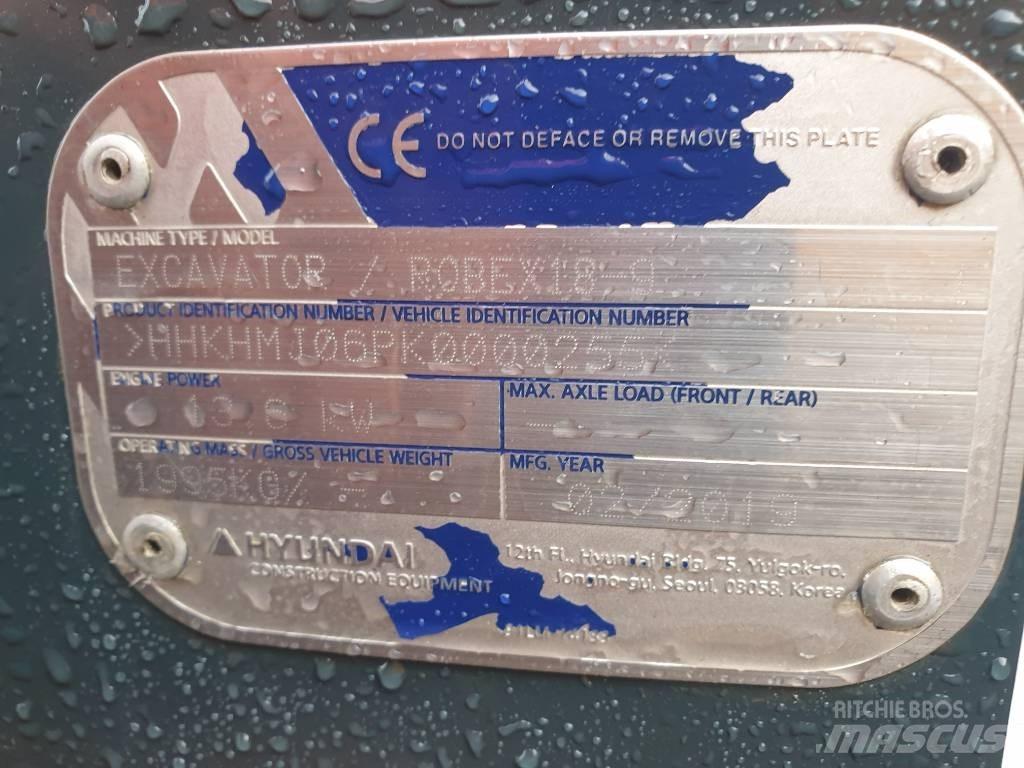 Hyundai R18-9 Εκσκαφάκι (διαβολάκι) < 7t