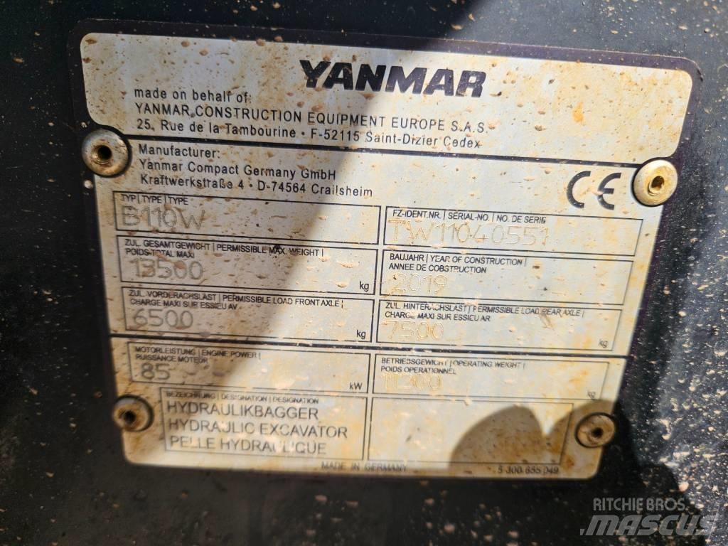 Yanmar B 110 W Εκσκαφείς Φορτωτές τύπου JCB