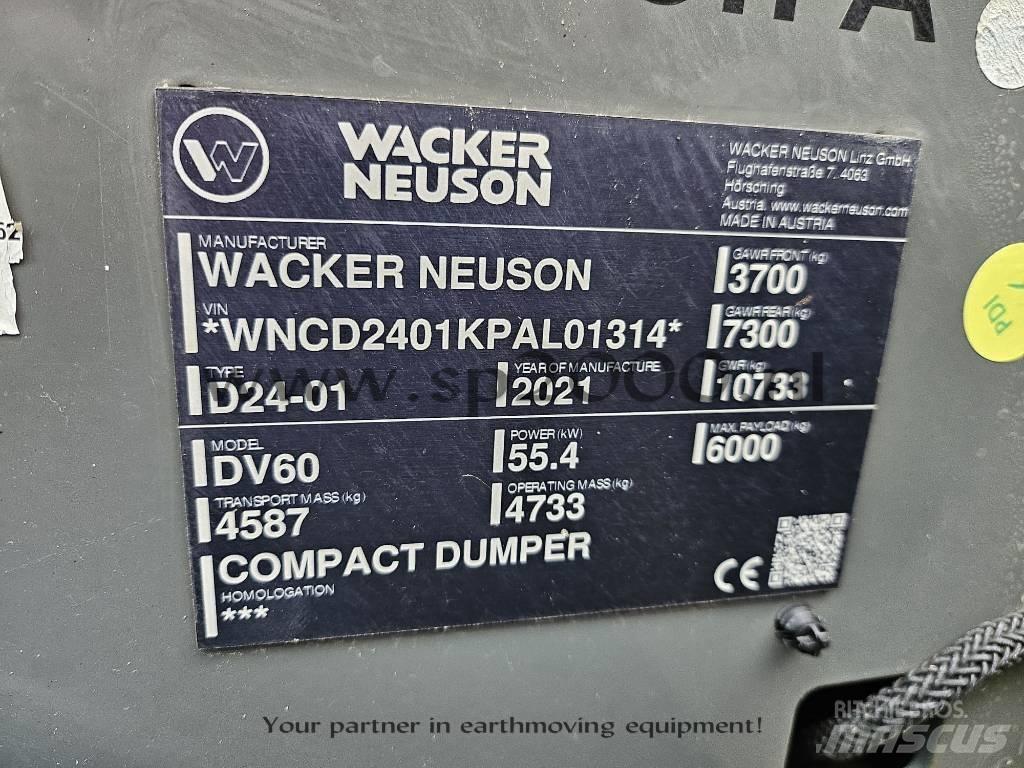 Wacker Neuson DV 60 Dumpers εργοταξίου