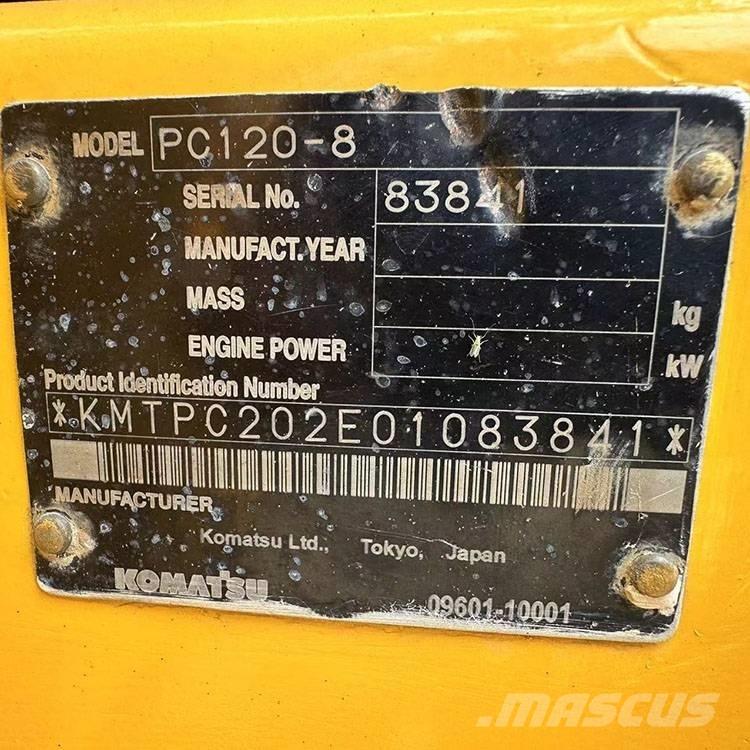 Komatsu PC 120-8 Εκσκαφείς με ερπύστριες
