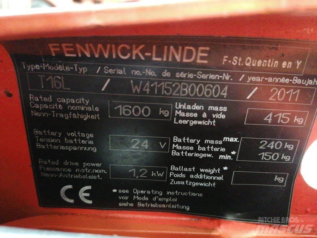 Linde T16L Χειροκίνητο περονοφόρο ανυψωτικό