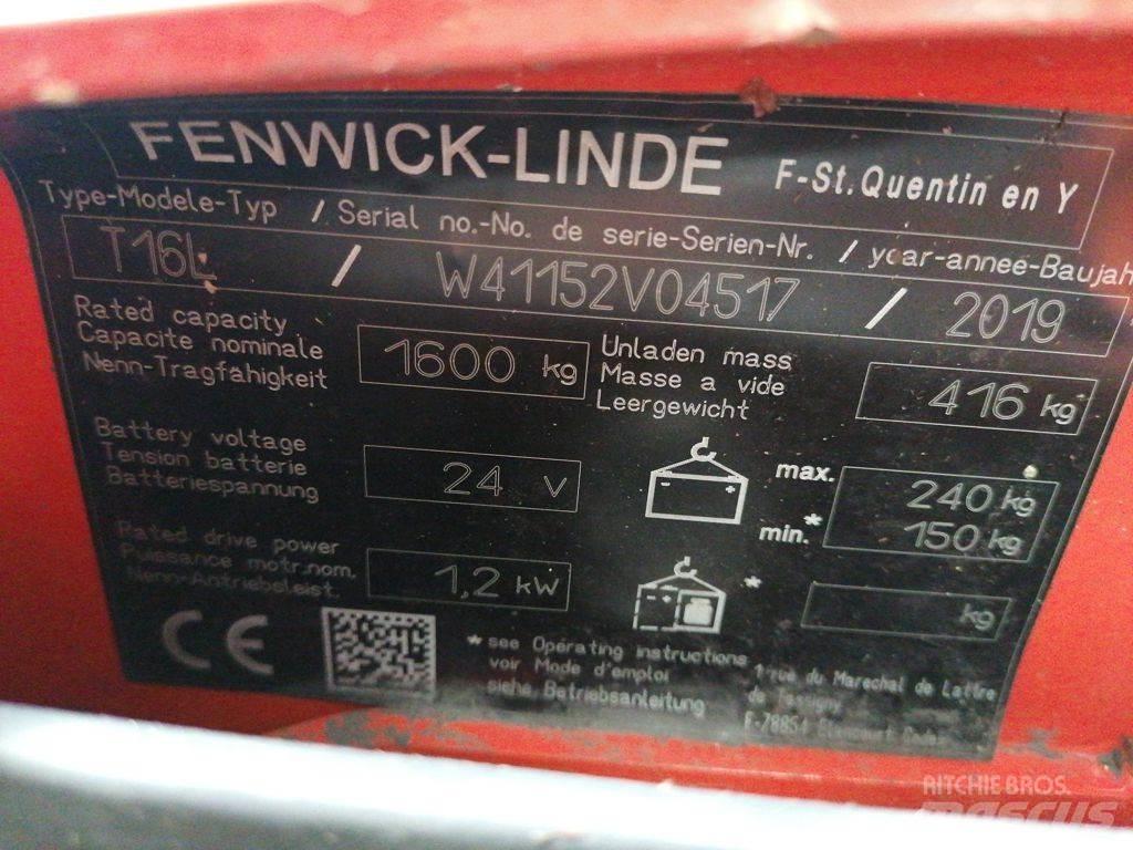 Linde T16L Χειροκίνητο περονοφόρο ανυψωτικό