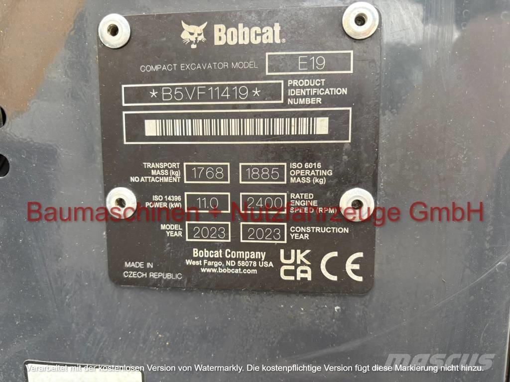 Bobcat E 19 Εκσκαφάκι (διαβολάκι) < 7t