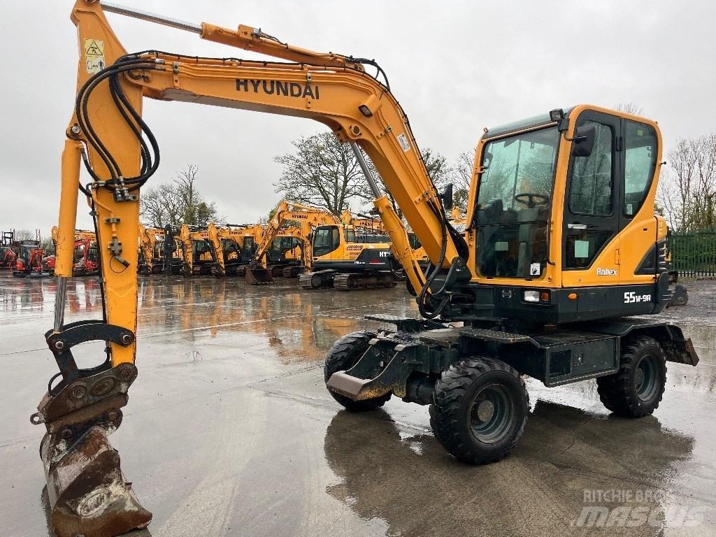 Hyundai R55W-9A Εκσκαφείς με τροχούς - λάστιχα