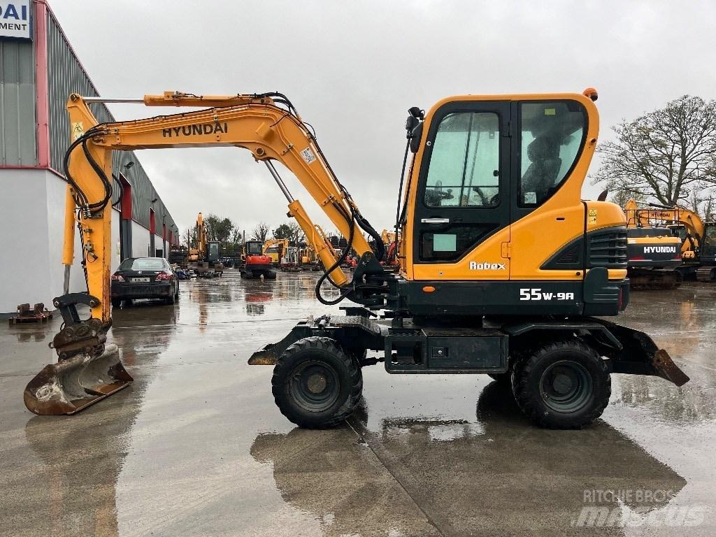 Hyundai R55W-9A Εκσκαφείς με τροχούς - λάστιχα
