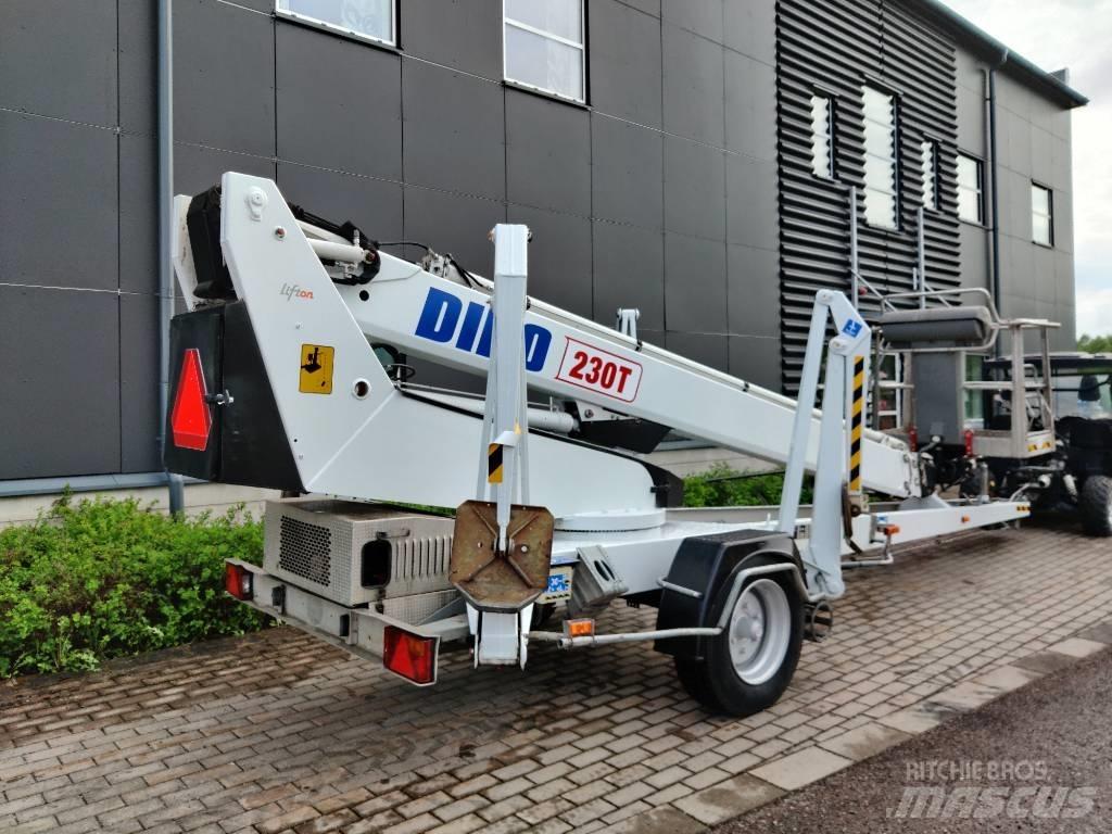 Dino 230 T Skylift Εναέριες πλατφόρμες τοποθετημένες σε ρυμούλκα