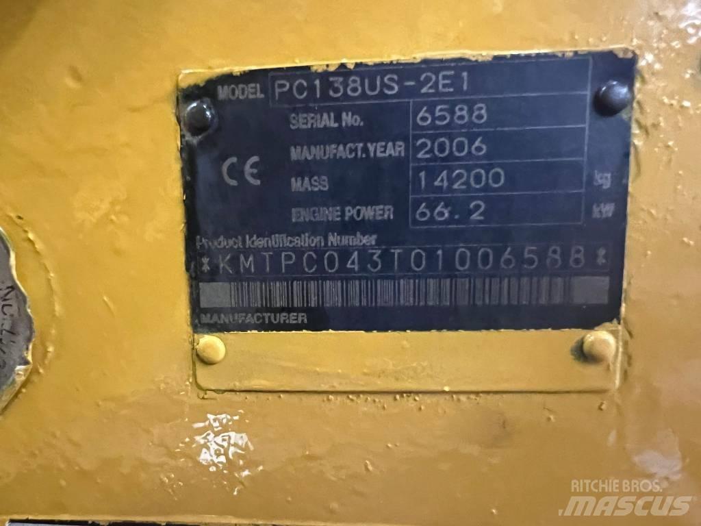 Komatsu PC 138 US Εκσκαφείς με ερπύστριες