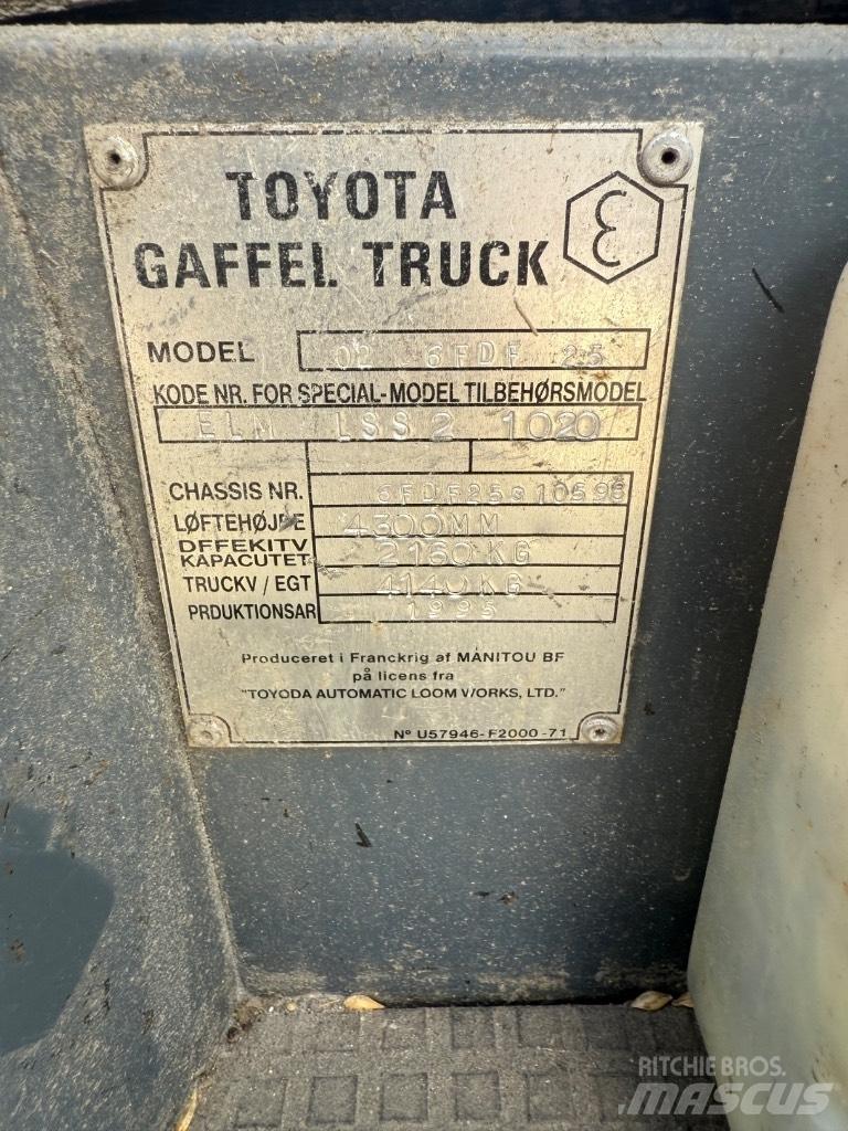 Toyota FD 25 Πετρελαιοκίνητα Κλαρκ