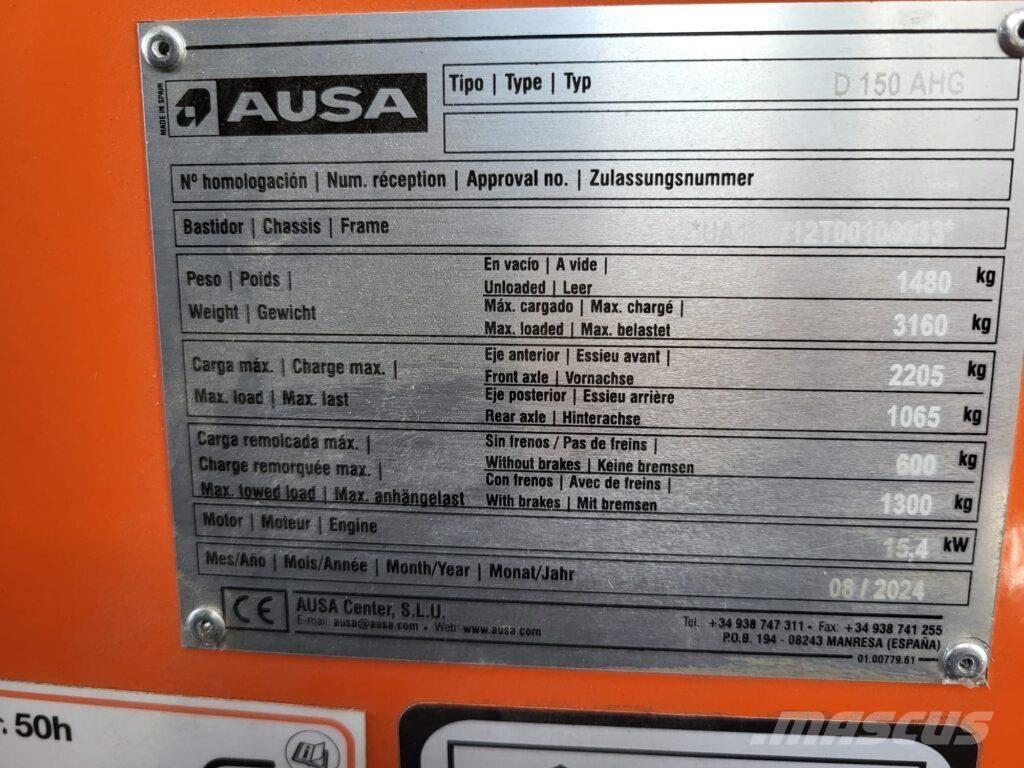 Ausa D150AHG Άκαμπτα Dumper με ανατρεπόμενο κάδο