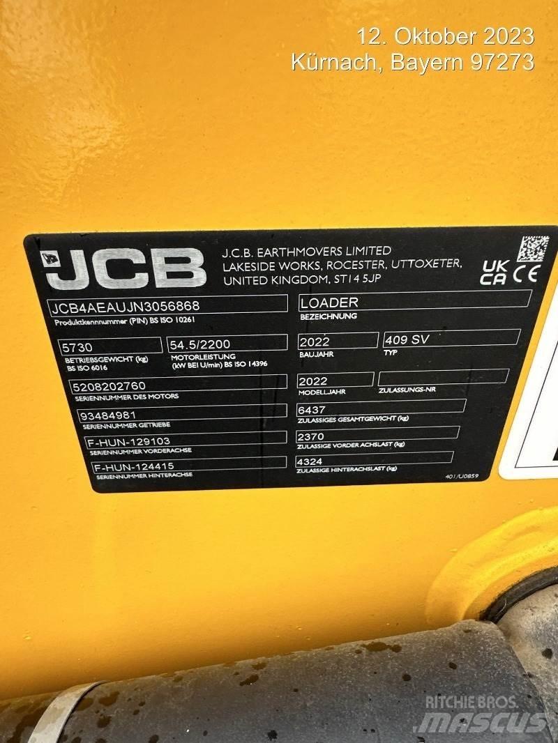 JCB 409 Φορτωτές με λάστιχα (Τροχοφόροι)